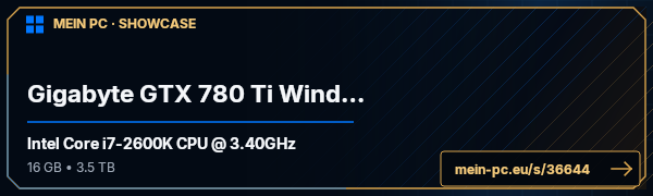 PC-Showcase Gigabyte GTX 780 Ti Windforce OC von turboniko auf MEIN PC