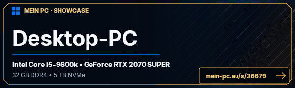 PC-Showcase Desktop-PC von DeanR auf MEIN PC