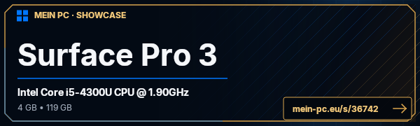 PC-Showcase Surface Pro 3 von Daniel290881 auf MEIN PC