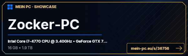 PC-Showcase Zocker-PC von franky388 auf MEIN PC