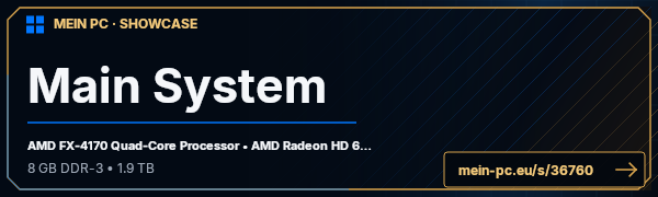 PC-Showcase Main System von Nexu auf MEIN PC