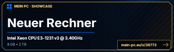 PC-Showcase Neuer Rechner von Gamer-D auf MEIN PC