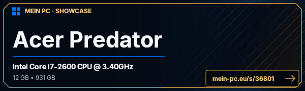 PC-Showcase Acer Predator von Petric auf MEIN PC