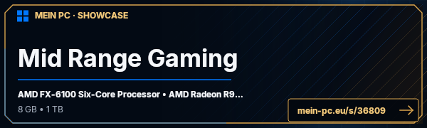 PC-Showcase Mid Range Gaming von dennisg92 auf MEIN PC