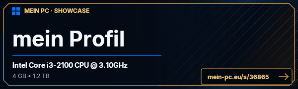 PC-Showcase mein Profil von 7810 auf MEIN PC