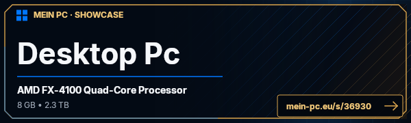 PC-Showcase Desktop Pc von hall256 auf MEIN PC