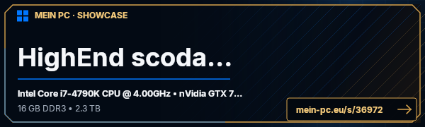 PC-Showcase HighEnd scoday2 von scoday2 auf MEIN PC