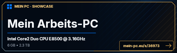 PC-Showcase Mein Arbeits-PC von Onkelfish auf MEIN PC
