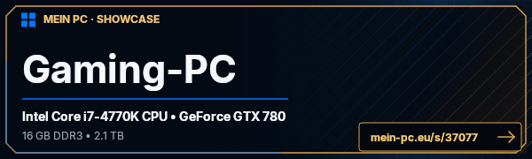 PC-Showcase Gaming-PC von patrickbanks auf MEIN PC