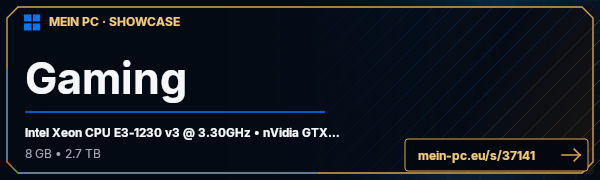 PC-Showcase Gaming von haihappen911 auf MEIN PC
