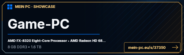 PC-Showcase Game-PC von baseram auf MEIN PC