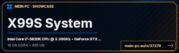 PC-Showcase X99S System von Prolifex auf MEIN PC