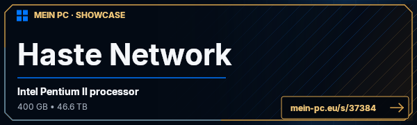 PC-Showcase Haste Network von wizrobert auf MEIN PC