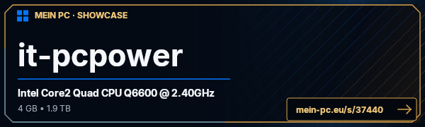 PC-Showcase it-pcpower von it-pcpower auf MEIN PC
