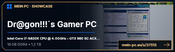 PC-Showcase Dr@gon!!!´s Gamer PC von Dr@gon!!! auf MEIN PC