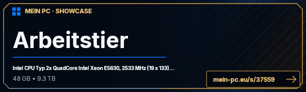 PC-Showcase Arbeitstier von Guzziman999 auf MEIN PC