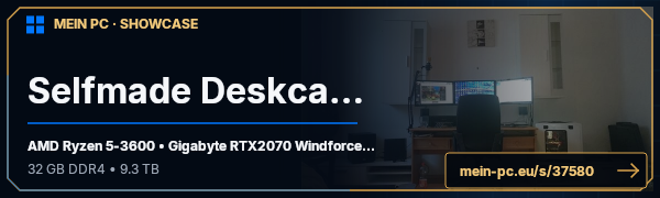PC-Showcase Selfmade Deskcase von Driver9000 auf MEIN PC