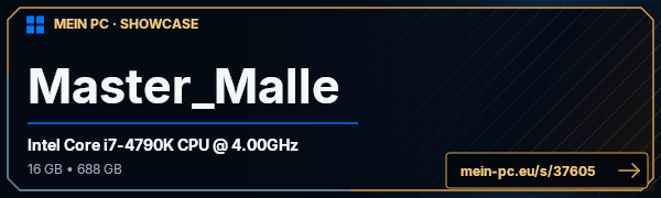PC-Showcase Master_Malle von Master_Malle auf MEIN PC