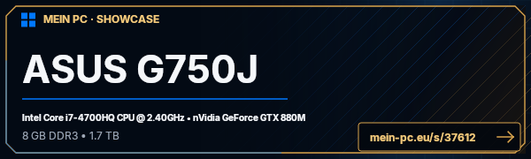 PC-Showcase ASUS G750J von DJ_N30 auf MEIN PC
