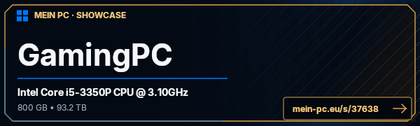 PC-Showcase GamingPC von d4vid0n auf MEIN PC