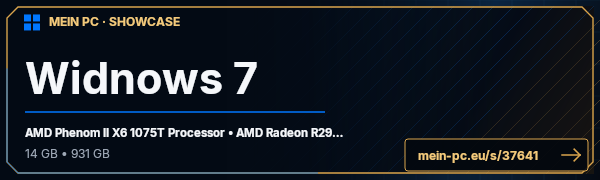 PC-Showcase Widnows 7 von BigRed auf MEIN PC