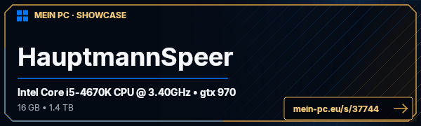 PC-Showcase HauptmannSpeer von HauptmannSpeer auf MEIN PC