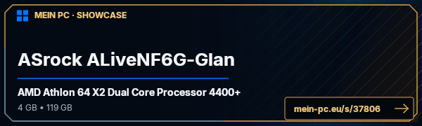 PC-Showcase ASrock ALiveNF6G-Glan von Hork auf MEIN PC