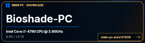 PC-Showcase Bioshade-PC von Bioshade auf MEIN PC