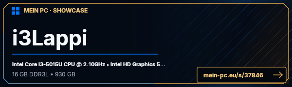 PC-Showcase i3Lappi von noob300 auf MEIN PC