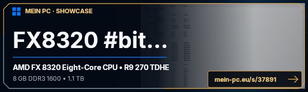 PC-Showcase FX8320 #bitch von cranqsplay auf MEIN PC