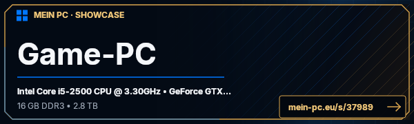 PC-Showcase Game-PC von s1bl3x auf MEIN PC