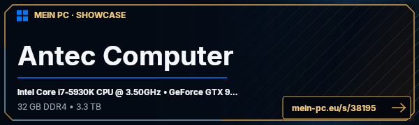 PC-Showcase Antec Computer von pati157 auf MEIN PC