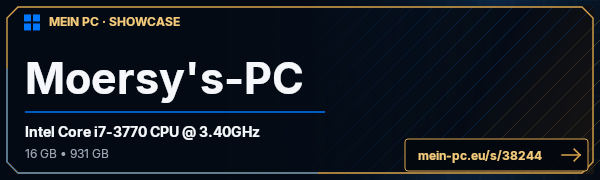 PC-Showcase Moersy's-PC von Moersy auf MEIN PC