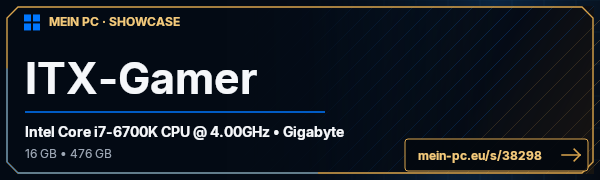PC-Showcase ITX-Gamer von Andy1980 auf MEIN PC