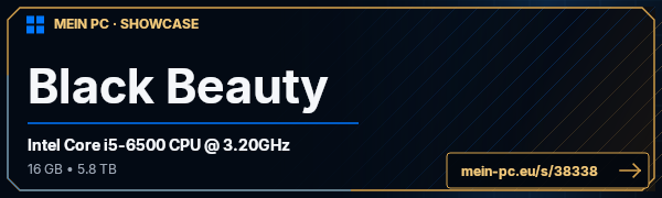 PC-Showcase Black Beauty von PzY auf MEIN PC