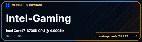 PC-Showcase Intel-Gaming von Joe29 auf MEIN PC