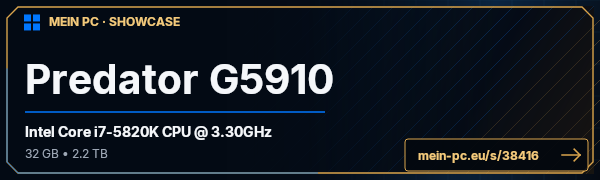 PC-Showcase Predator G5910 von BuFFed auf MEIN PC