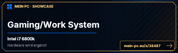PC-Showcase Gaming/Work System von Zoppoint auf MEIN PC
