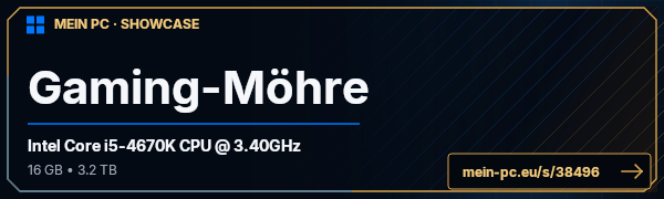 PC-Showcase Gaming-Möhre von zeckelovesastra auf MEIN PC