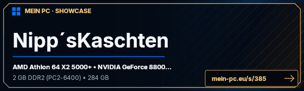 PC-Showcase Nipp´sKaschten von Nippler auf MEIN PC