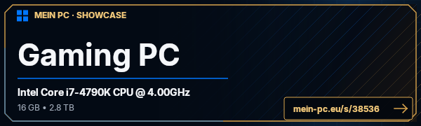 PC-Showcase Gaming PC von Munin666 auf MEIN PC