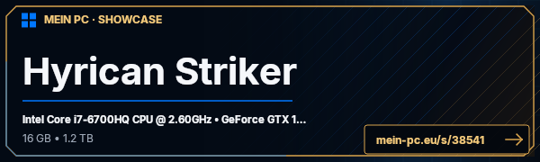 PC-Showcase Hyrican Striker von BoehserOpa auf MEIN PC