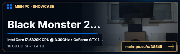 PC-Showcase Black Monster 2.0 von Rhutos auf MEIN PC