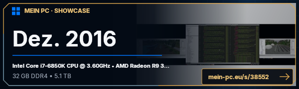 PC-Showcase Dez. 2016 von DNeo auf MEIN PC