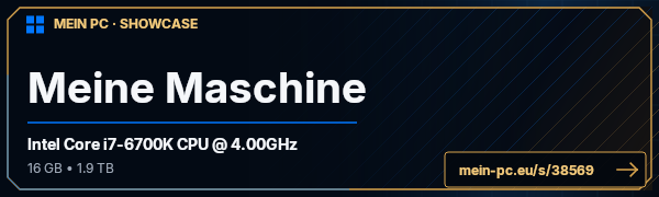 PC-Showcase Meine Maschine von SirSvenselot auf MEIN PC