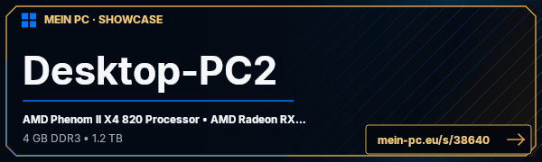 PC-Showcase Desktop-PC2 von Theuzin_480 auf MEIN PC