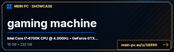 PC-Showcase gaming machine von Genja84 auf MEIN PC