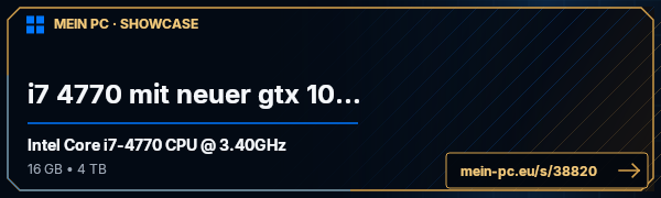 PC-Showcase i7 4770 mit neuer gtx 1080 von hummi99 auf MEIN PC
