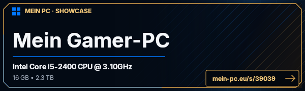 PC-Showcase Mein Gamer-PC von MHaagen90 auf MEIN PC