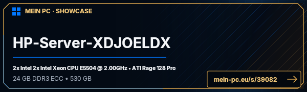 PC-Showcase HP-Server-XDJOELDX von xDJoelDx auf MEIN PC